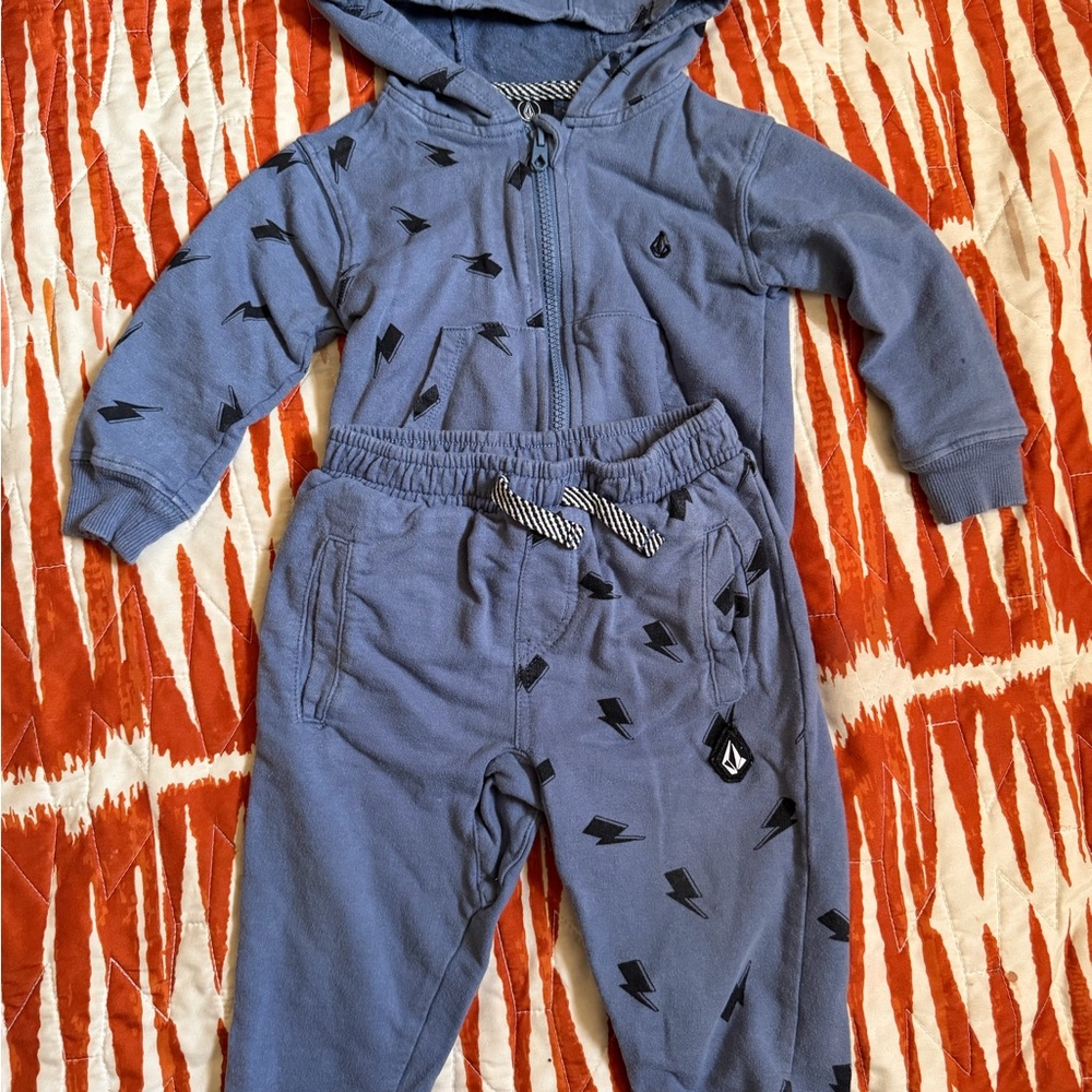 Blue Kids Hoodie and Jogger Set